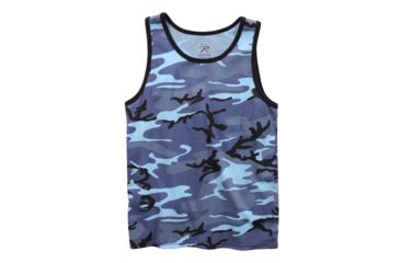 Image of Rothco Camo Tank Top, Sky Blue Camo, Small, 67705-SkyBlueCamo-S