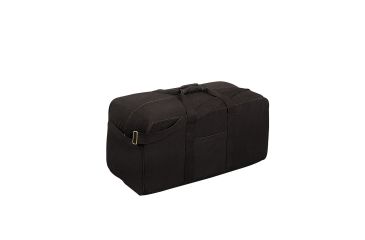 Image of Rothco Canvas Assault Cargo Bag, Black, 8133-Black