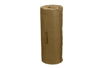 Image of Rothco Canvas Duffle Bag With Side Zipper, Coyote Brown, 25x42, 3439-CoyoteBrown-25x42