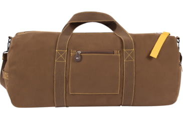 Image of Rothco Canvas Equipment Bag, 24x12 in, Earth Brown, 23540-EarthBrown