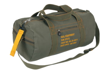Image of Rothco Canvas Equipment Bag 3649, Woodland Camo, 19 in, 22338-WoodlandCamo-19Inches