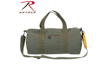Image of Rothco Canvas Equipment Bag 3649, Woodland Camo, 19 in, 22338-WoodlandCamo-19Inches