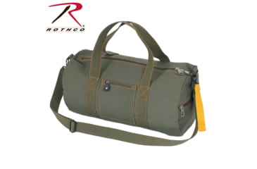 Image of Rothco Canvas Equipment Bag 3649, Woodland Camo, 19 in, 22338-WoodlandCamo-19Inches