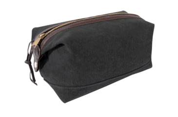 Image of Rothco Canvas &amp; Leather Travel Kit, Charcoal Grey, 91262