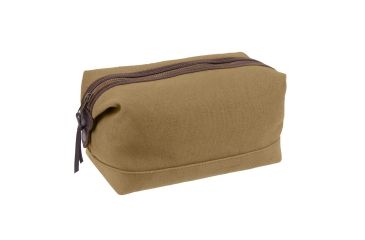 Image of Rothco Canvas &amp; Leather Travel Kit, Coyote Brown, 91260-CoyoteBrown