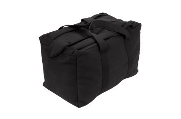 Image of Rothco Canvas Mossad Type Tactical Canvas Cargo Bag, Black, 3125-Black