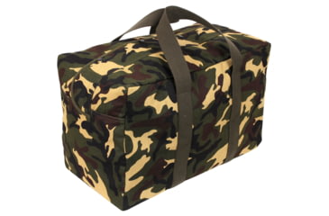 Image of Rothco Canvas Parachute Cargo Bag, Woodland Camo, 5123-WoodlandCamo