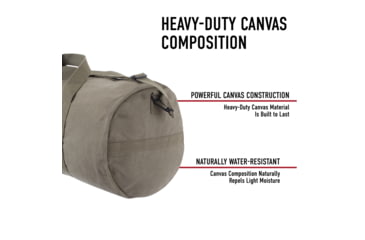 Image of Rothco Canvas Shoulder Duffle Bags, 15in, Navy Blue, 22153-NavyBlue-15Inches