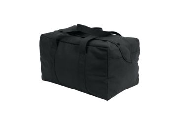 Image of Rothco Canvas Small Parachute Cargo Bag, Black, 8107-Black