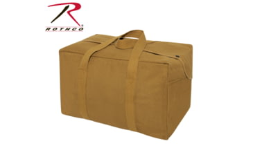 Image of Rothco Canvas Small Parachute Cargo Bag, Coyote Brown, 5374-CoyoteBrown