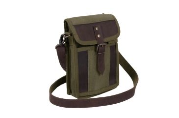 Image of Rothco Canvas Travel Portfolio Bag With Leather Accents, 2349