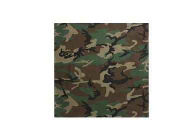 Image of Rothco Classic Camo Bandana, Woodland Camo, 4141-WoodlandCamo