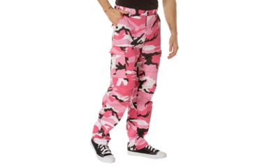 Image of Rothco Color Camo Tactical BDU Pants - Mens, Pink Camo, Small, 8670-PinkCamo-S27-31Waist