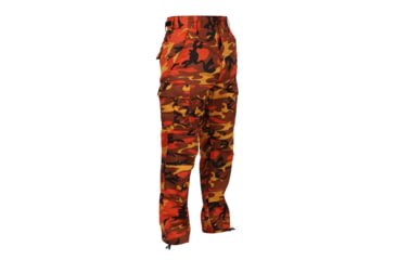 Image of Rothco Color Camo Tactical BDU Pants - Mens, Savage Orange Camo, Extra Small, 8865-SavageOrangeCamo-XS23-27Waist