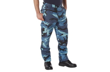 Image of Rothco Color Camo Tactical BDU Pants - Mens, Sky Blue Camo, Extra Small, 7882-SkyBlueCamo-XS23-27Waist