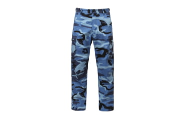 Image of Rothco Color Camo Tactical BDU Pants - Mens, Sky Blue Camo, Extra Small, 7882-SkyBlueCamo-XS23-27Waist