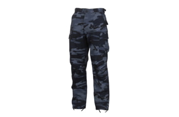 Image of Rothco Color Camo Tactical BDU Pants - Mens, Extra Small, Midnight Blue Camo, 4712-MidnightBlueCamo-XS