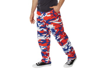 Image of Rothco Color Camo Tactical BDU Pants - Mens, Extra Large, Red/White/Blue Camo, 1835-RedWhiteBlueCamo-XL