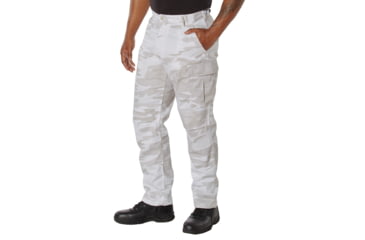 Image of Rothco Color Camo Tactical BDU Pants - Mens, Small, White Camo, 4936-WhiteCamo-S