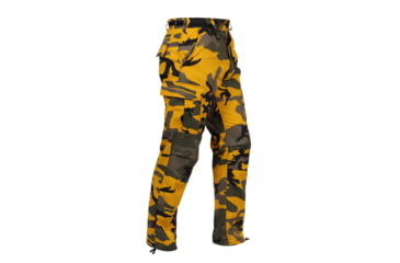Image of Rothco Color Camo Tactical BDU Pants - Mens, Stinger Yellow Camo, Extra Small, 8875-StingerYellowCamo-XS23-27Waist