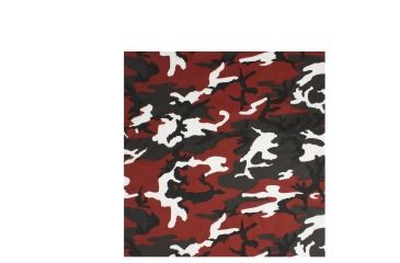 Image of Rothco Colored Camo Bandana, Red Camo, 4134-RedCamo