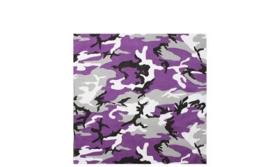 Image of Rothco Colored Camo Bandana, Ultra Violet Camo, 4156-UltraVioletCamo