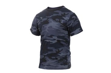 Image of Rothco Colored Camo T-Shirts, Small, Midnight Blue Camo, 3830-MidnightBlueCamo-S