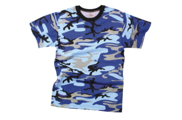 Image of Rothco Colored Camo T-Shirts, Electric Blue Camo, Small, 60173-ElectricBlueCamo-S