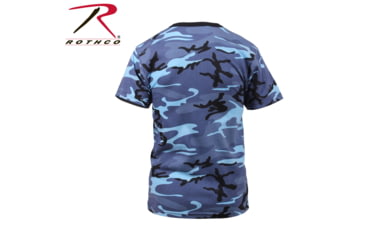 Image of Rothco Colored Camo T-Shirts, Electric Blue Camo, Small, 60173-ElectricBlueCamo-S