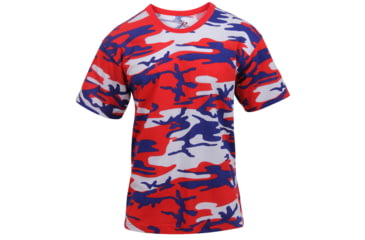 Image of Rothco Colored Camo T-Shirts, Electric Blue Camo, Small, 60173-ElectricBlueCamo-S
