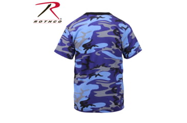 Image of Rothco Colored Camo T-Shirts, Electric Blue Camo, Small, 60173-ElectricBlueCamo-S