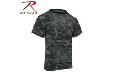 Image of Rothco Colored Camo T-Shirts, M, Black Camo, 1864-BlackCamo-M