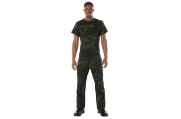 Image of Rothco Colored Camo T-Shirts - Mens, L, Camo, 12315-MidnightWoodlandCamo-L