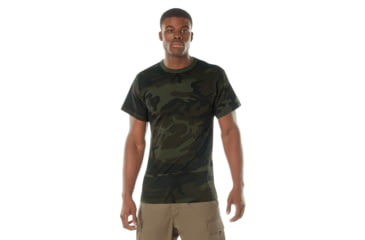 Image of Rothco Colored Camo T-Shirts - Mens, L, Camo, 12315-MidnightWoodlandCamo-L