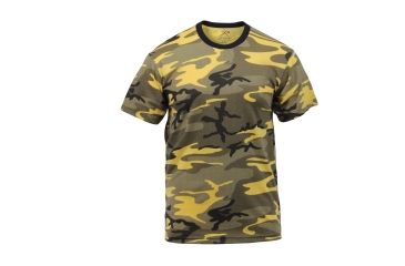 Image of Rothco Colored Camo T-Shirts, Stinger Yellow Camo, Small, 5994-StingerYellowCamo-S