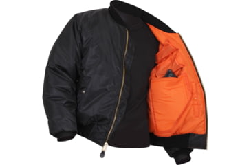 Image of Rothco Concealed Carry MA-1 Flight Jacket, Black, Small, 77350-Black-S