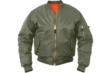 Image of Rothco Concealed Carry MA-1 Flight Jacket, Sage Green, Small, 77450-SageGreen-S