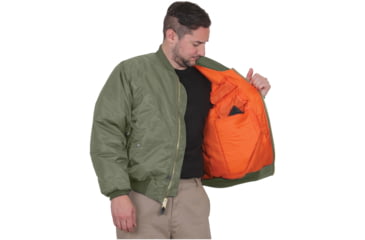 Image of Rothco Concealed Carry MA-1 Flight Jacket, Sage Green, Small, 77450-SageGreen-S