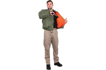 Image of Rothco Concealed Carry MA-1 Flight Jacket, Sage Green, Small, 77450-SageGreen-S