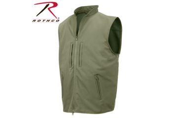 Image of Rothco Concealed Carry Soft Shell Vest, Olive Drab, L, 86800-OliveDrab-L