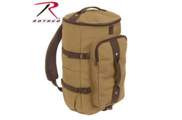 Image of Rothco Convertible Canvas Duffle/Backpack, Coyote &amp; Brown, 2225