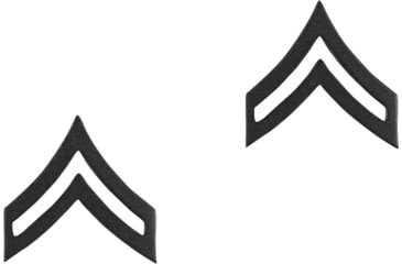 Image of Rothco Corporal Polished Insignia, Subdued, 1602