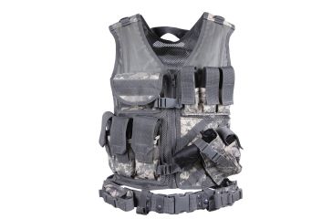 Image of Rothco Cross Draw MOLLE Tactical Vest, ACU Digital Camo, Regular, 6598-ACUDigitalCamo-Regular