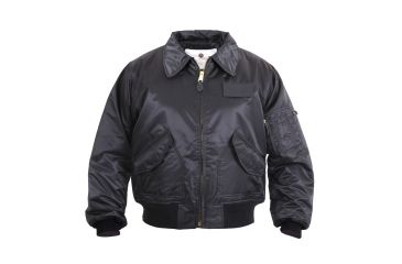 Image of Rothco CWU-45P Flight Jacket, Black, Small, 7522-Black-S