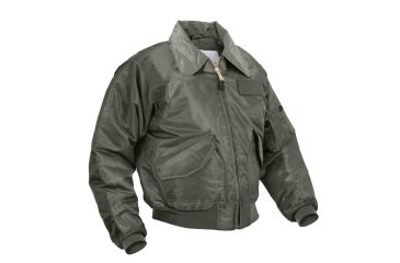 Image of Rothco CWU-45P Flight Jacket, Sage Green, Small, 7520-SageGreen-S