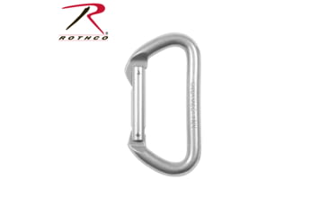 Image of Rothco D Climbing Carabiner, Silver, 377-Silver