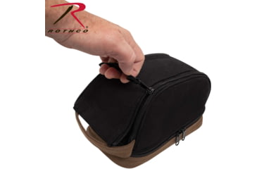 Image of Rothco Deluxe Canvas Travel Kit, Black, 1854-Black