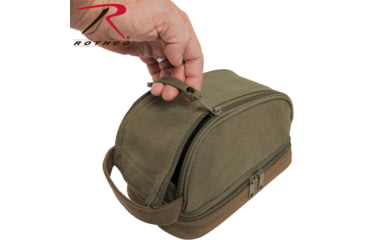 Image of Rothco Deluxe Canvas Travel Kit, Olive Drab, 1854-OliveDrab