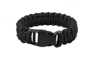 Image of Rothco Deluxe Paracord Bracelets, Black, 7, 966-Black-7Inches