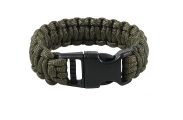 Image of Rothco Deluxe Paracord Bracelets, Olive Drab, 7, 965-OliveDrab-7Inches